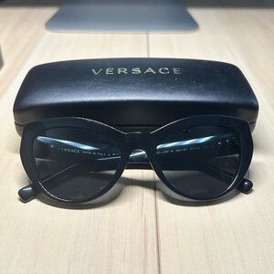 Versace Black and Gold Sunglasses